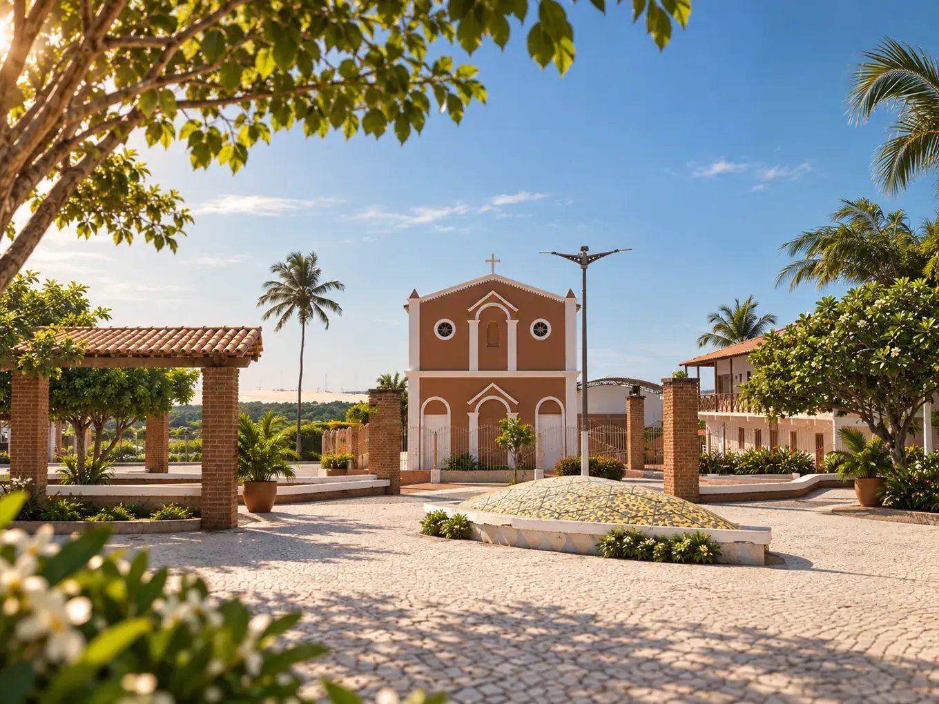 Paisagem e contexto de hospedagem em Fortim